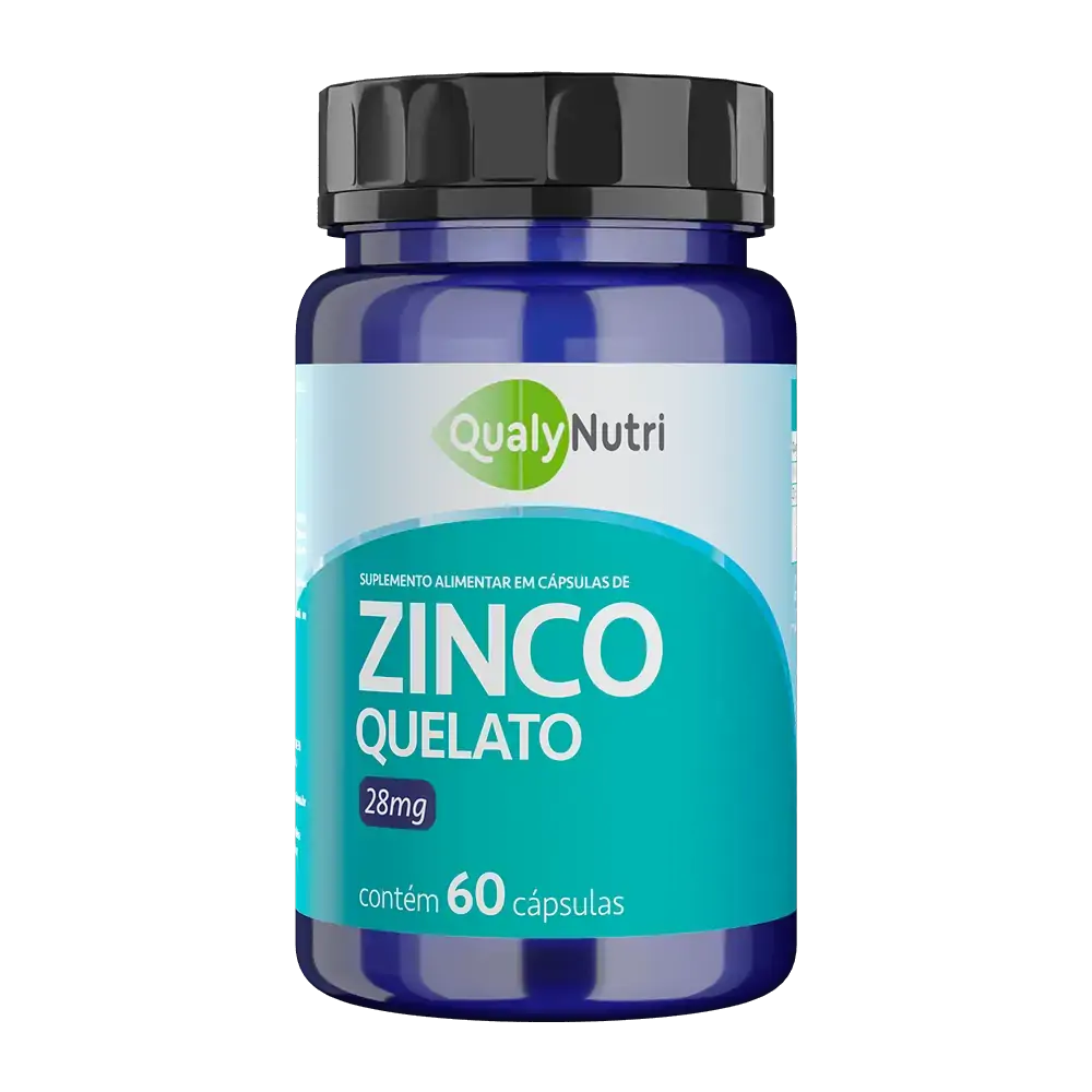 Zinco Quelato 28MG C/60 Cápsulas - Qualy Nutri