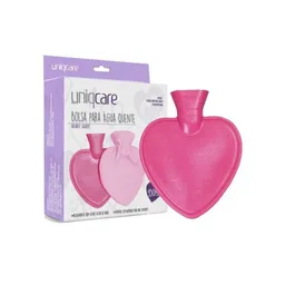 Bolsa para Água Quente Coração com Capa 950ml - UniqCare