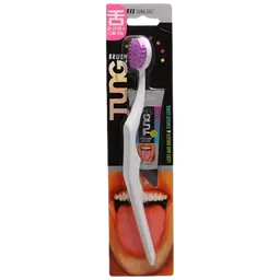 Tung Brush Cor Rosa - Escova Para a Lingua