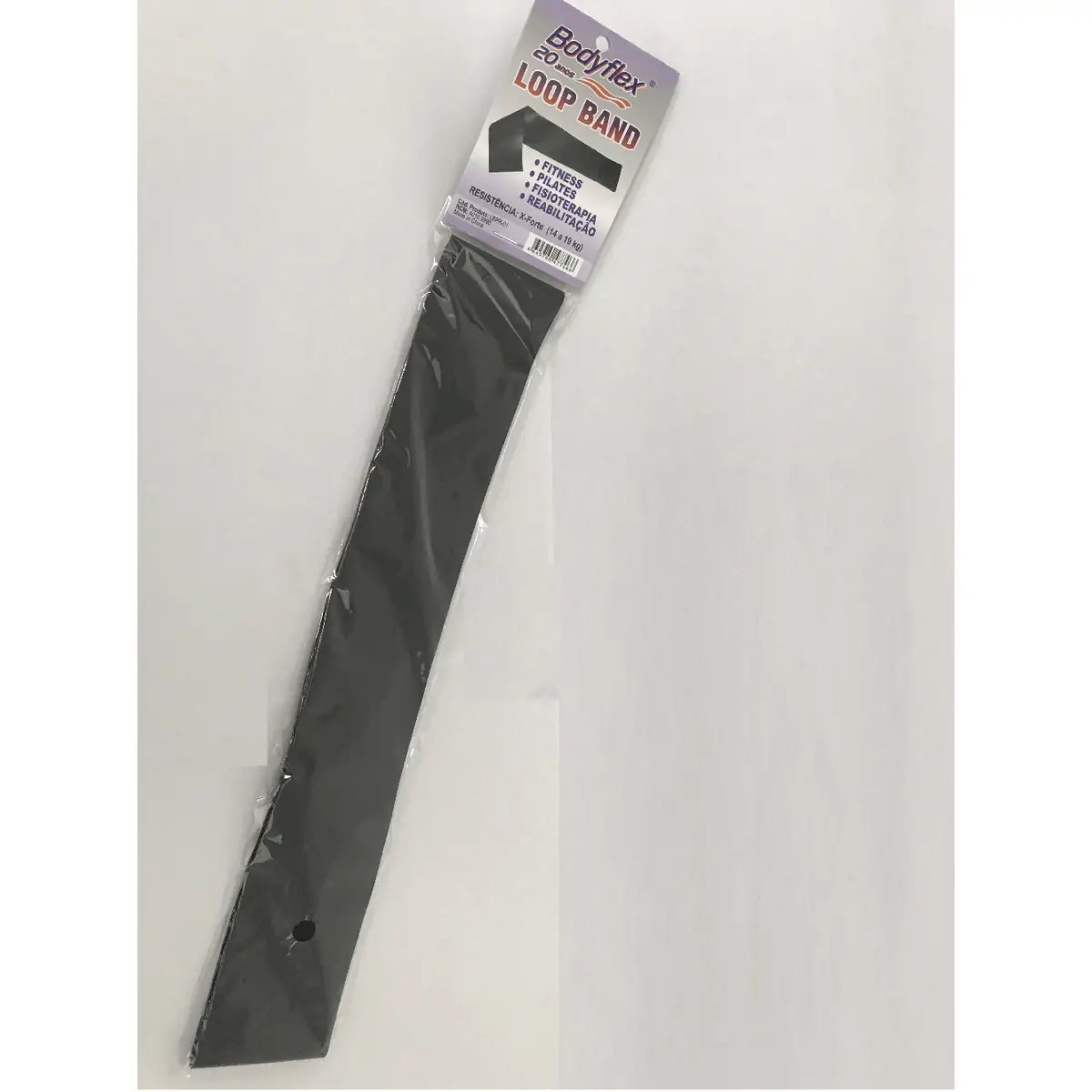 Faixa Elástica Circular Loop Band - Extra Forte - Preta - Bodyflex