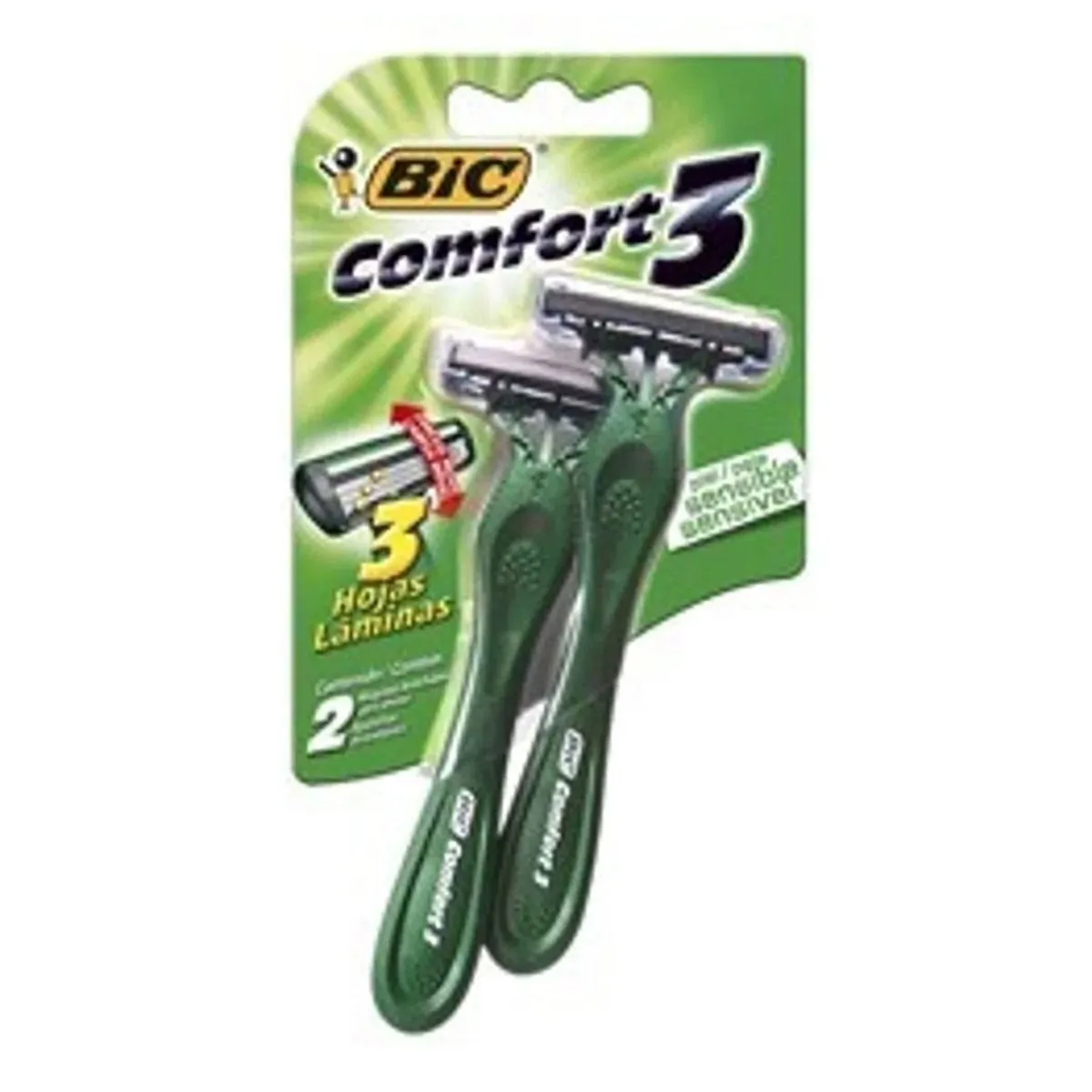 Aparelho de Barbear Bic Comfort 3 Pele Sensível 2 Unidade