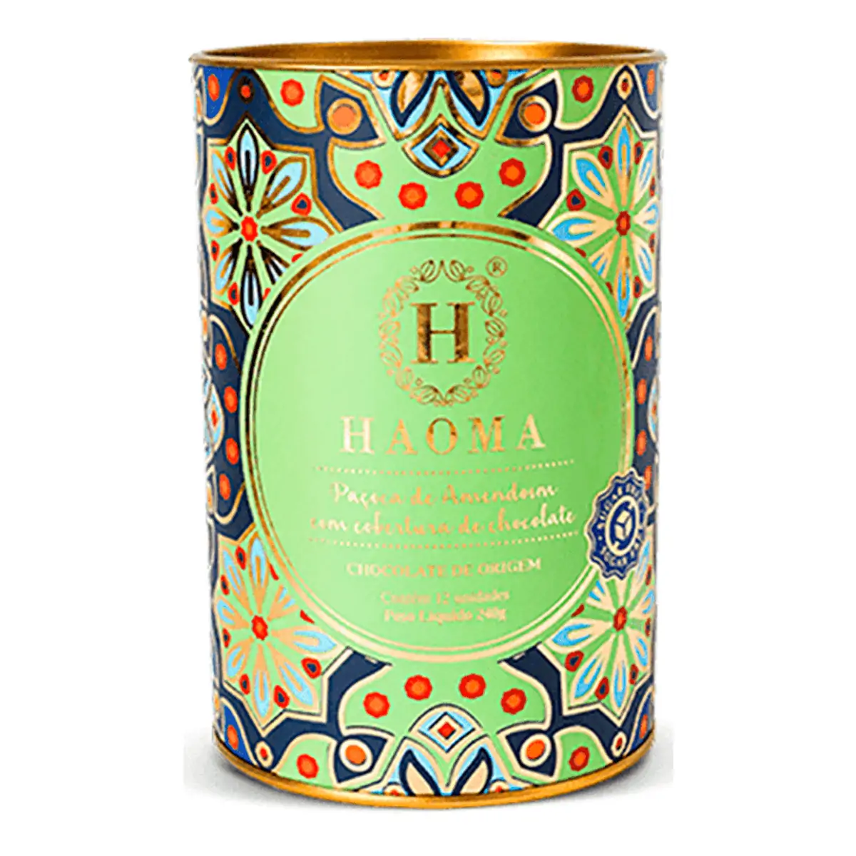 Paçoca de Amendoim com Cobertura de Chocolate Haoma 240g