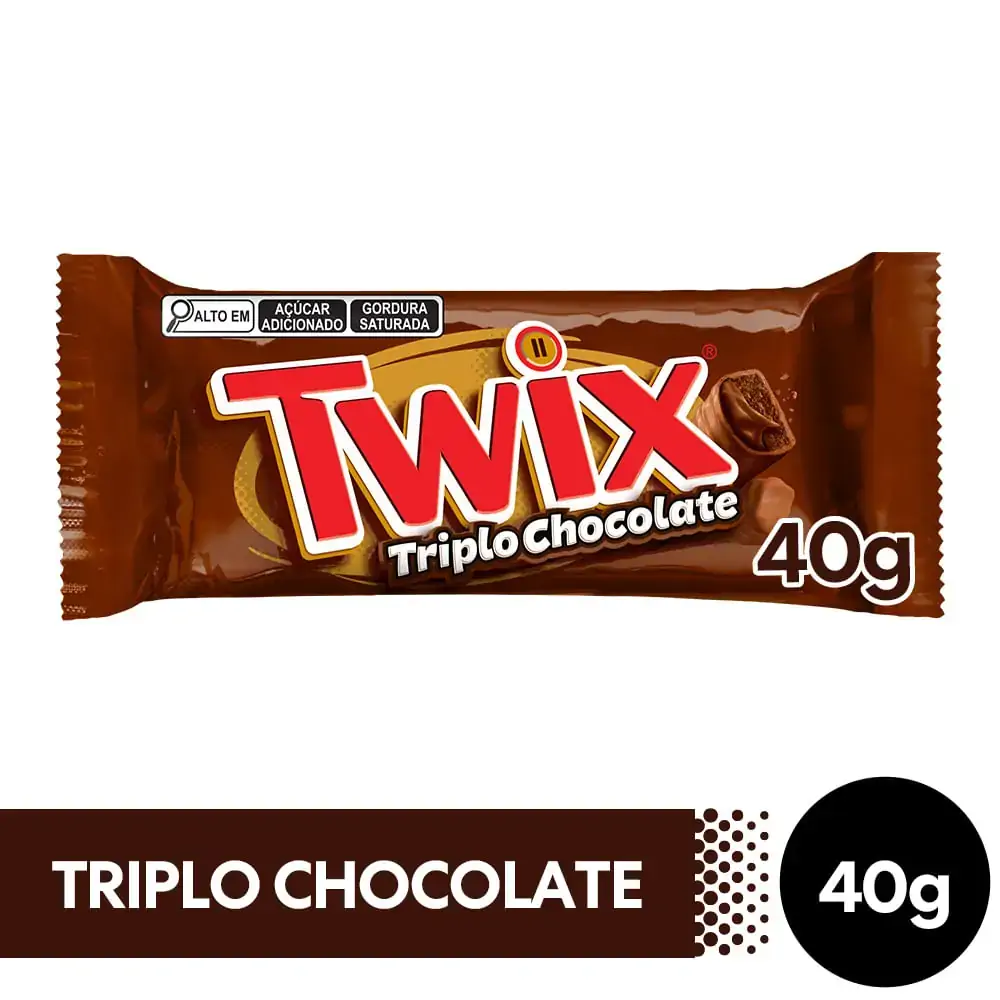 Chocolate Twix Triplo Chocolate Individual 40g - Mars