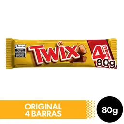 Chocolate Twix Original 4 Barras 80g - Mars