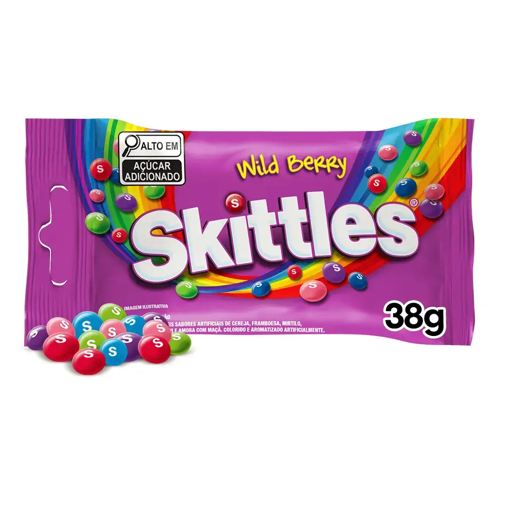 Bala Skittles Wild Berry Individual 38g - Mars