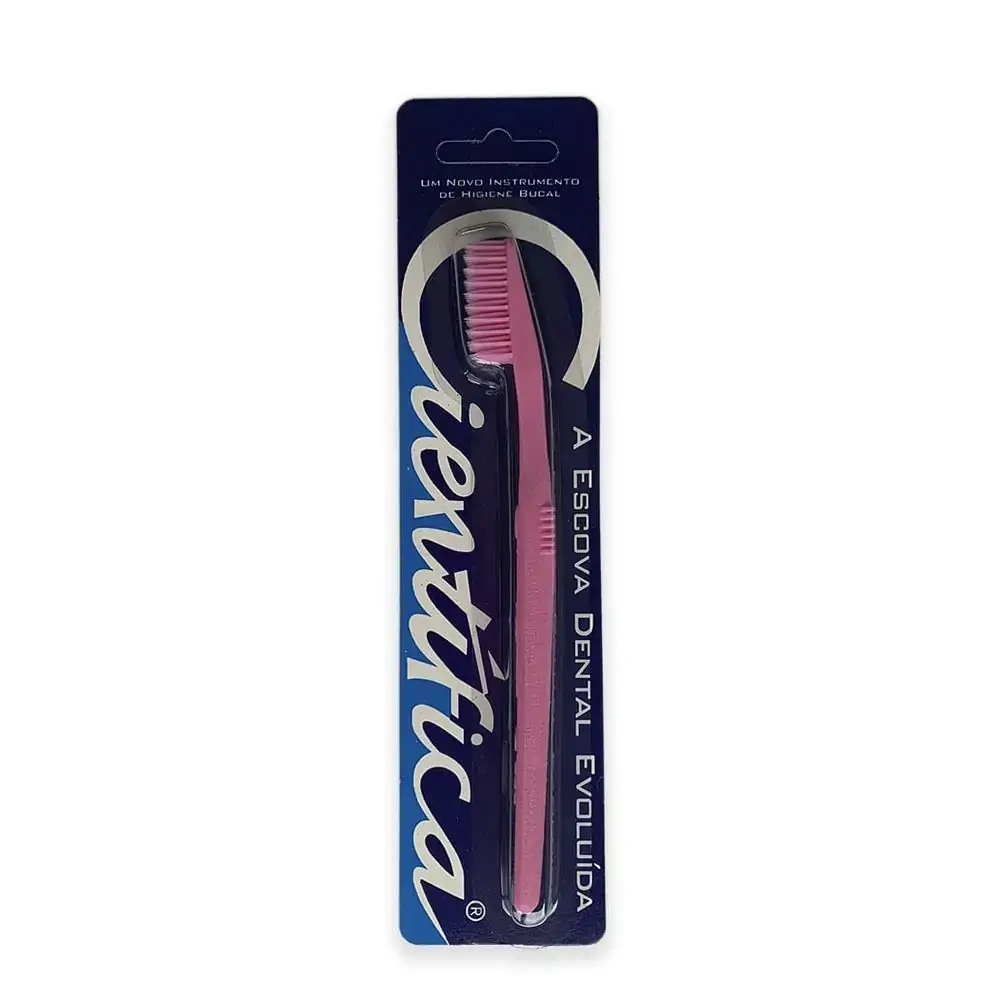 Escova Cientifica Super Macia Adulto Rosa - Dental Line