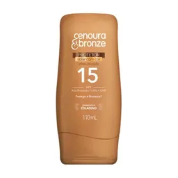 Protetor Solar Cenoura & Bronze Efeito Dourado Fps 15 110ml
