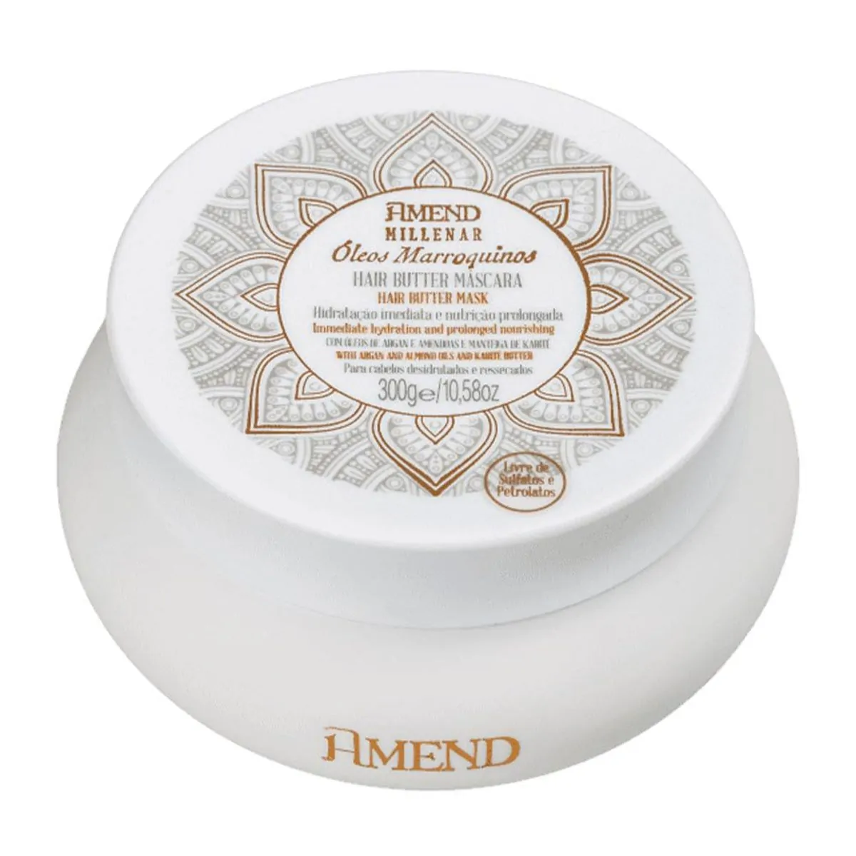 Máscara Capilar Hair Butter Millenar Óleos Marroquinos Amend 300g