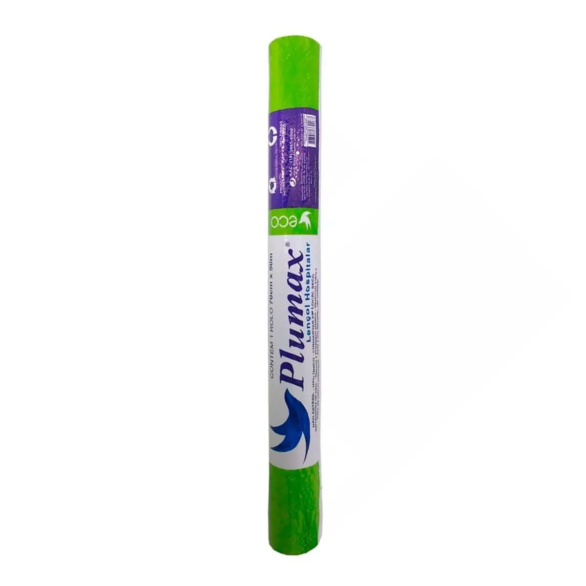 Lençol De Papel Para Maca Plumax Eco Rolo 70cmx50m
