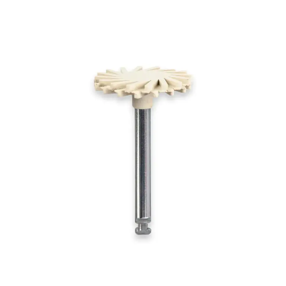 Polidor Jiffy Natural Espiral Fino 14mm Branca com 1 - Ultradent