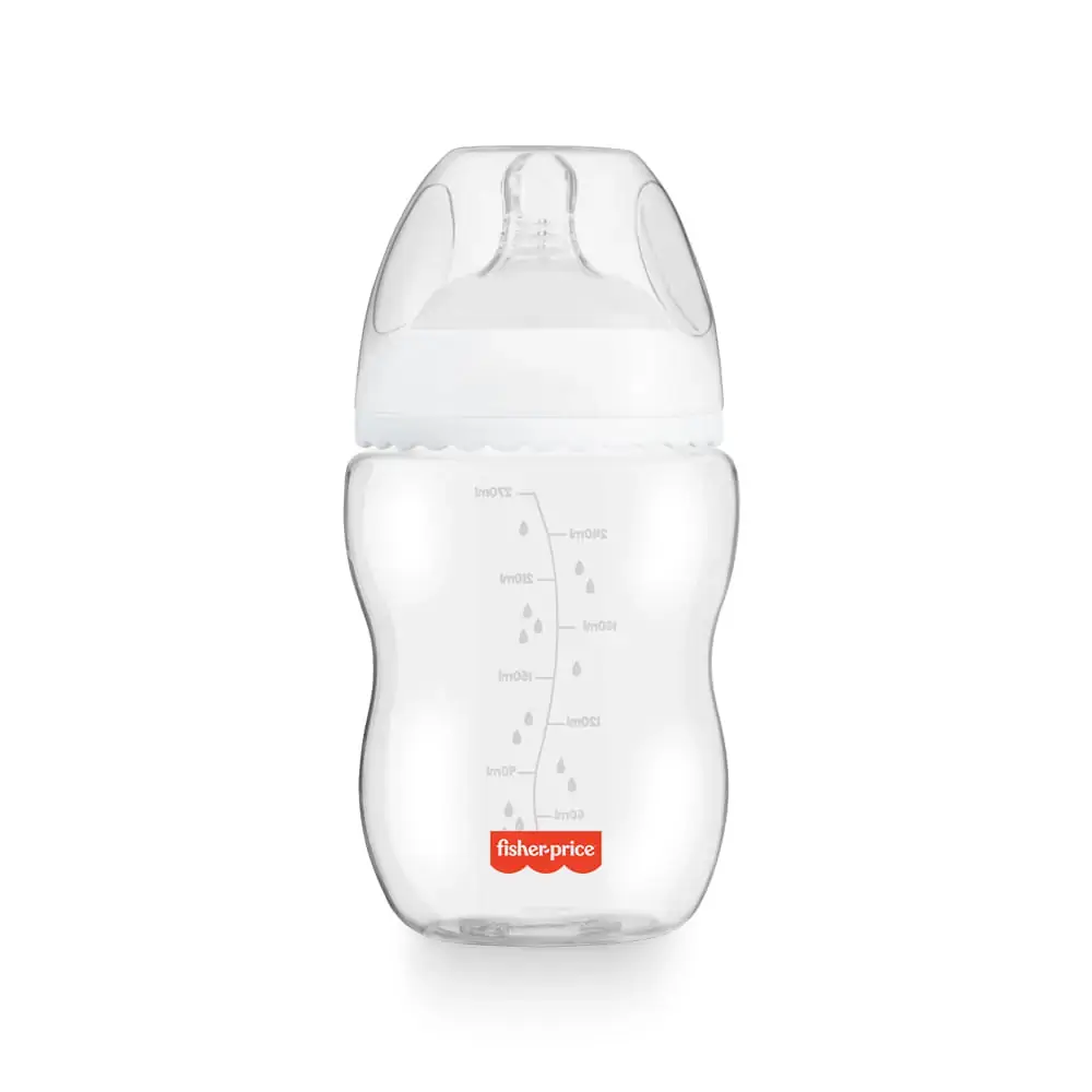 Mamadeira First Moments Clássica Neutra 270ml +2 meses Fisher Price - BB1025X [Reembalado]