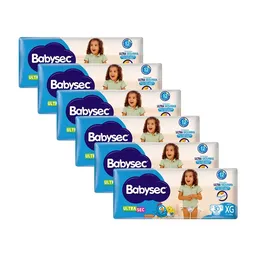 Fralda Babysec Ultrasec XG 180 Unidades 3004851