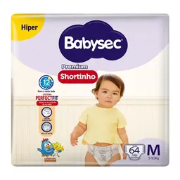 Fralda Babysec Shortinho M 64 Unidades
