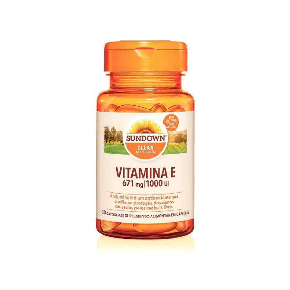 Suplemento Alimentar Vitamina E 1000UI Sundown 30 Cápsulas