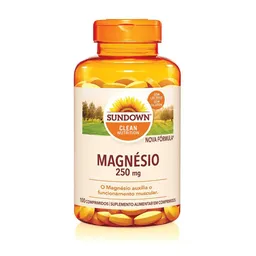 Suplemento Alimentar Magnésio 250mg Sundown 100 Comprimidos
