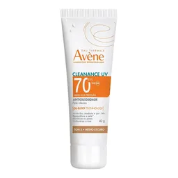 Protetor Solar Facial Avène FPS 70 Cleanance UV Antioleosidade Tom 3 Médio Escuro 40g