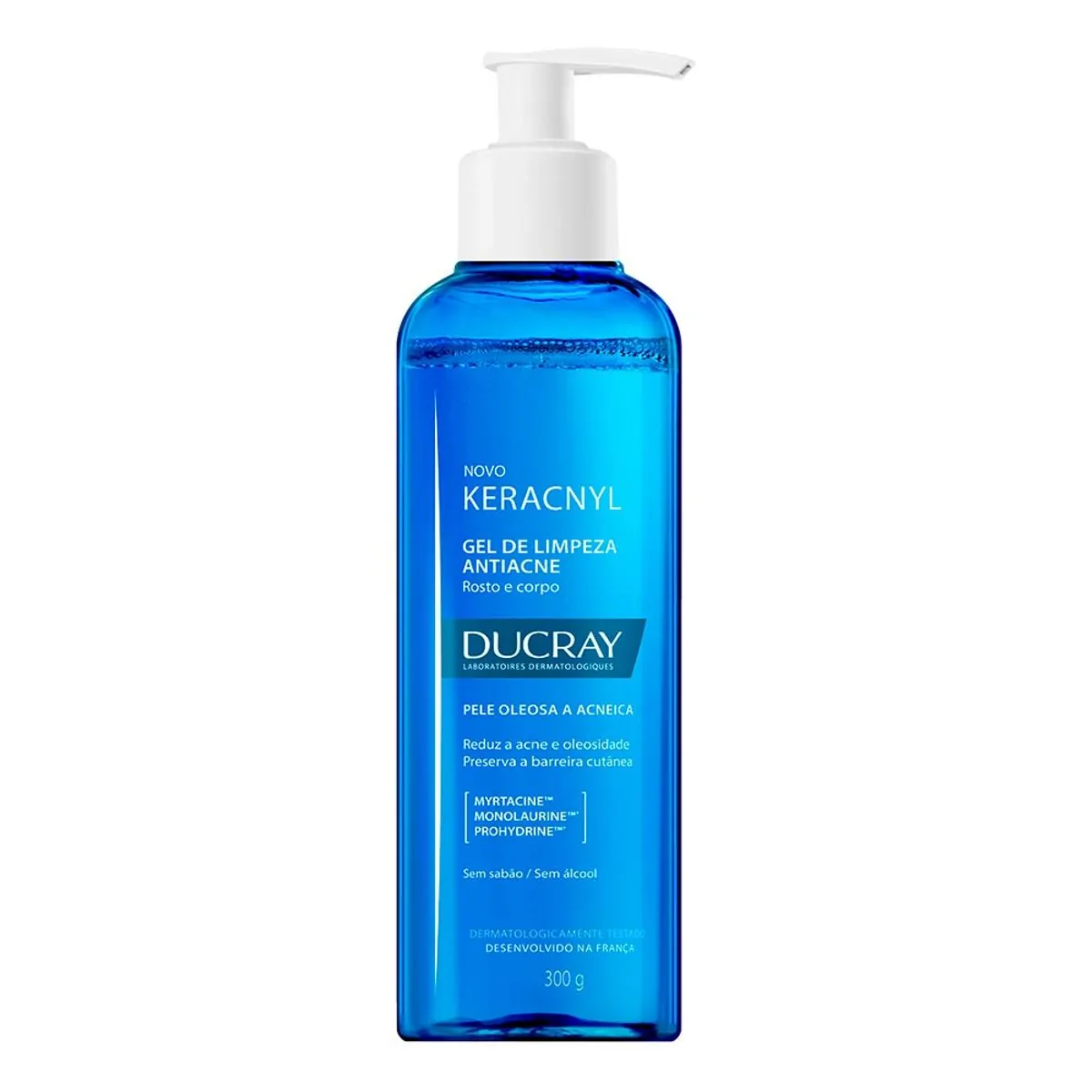 Gel De Limpeza Antiacne Ducray Keracnyl Corpo E Rosto 300g