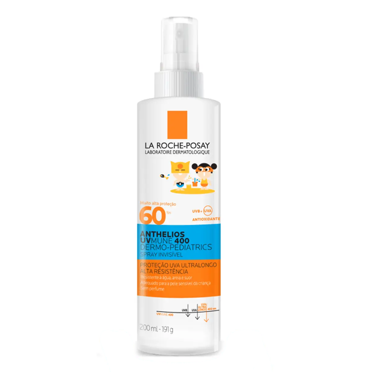 Protetor Solar Infantil Corporal La Roche-Posay FPS 60 Anthelios UVMune 400 Dermopediatrics 200ml Sp