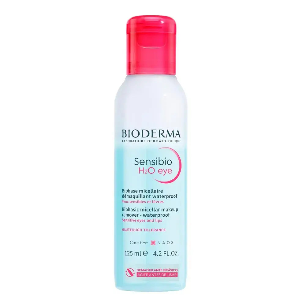 Demaquilante Bioderma Sensibio H2O Eye Bifásico Olho e Lábios 125ml