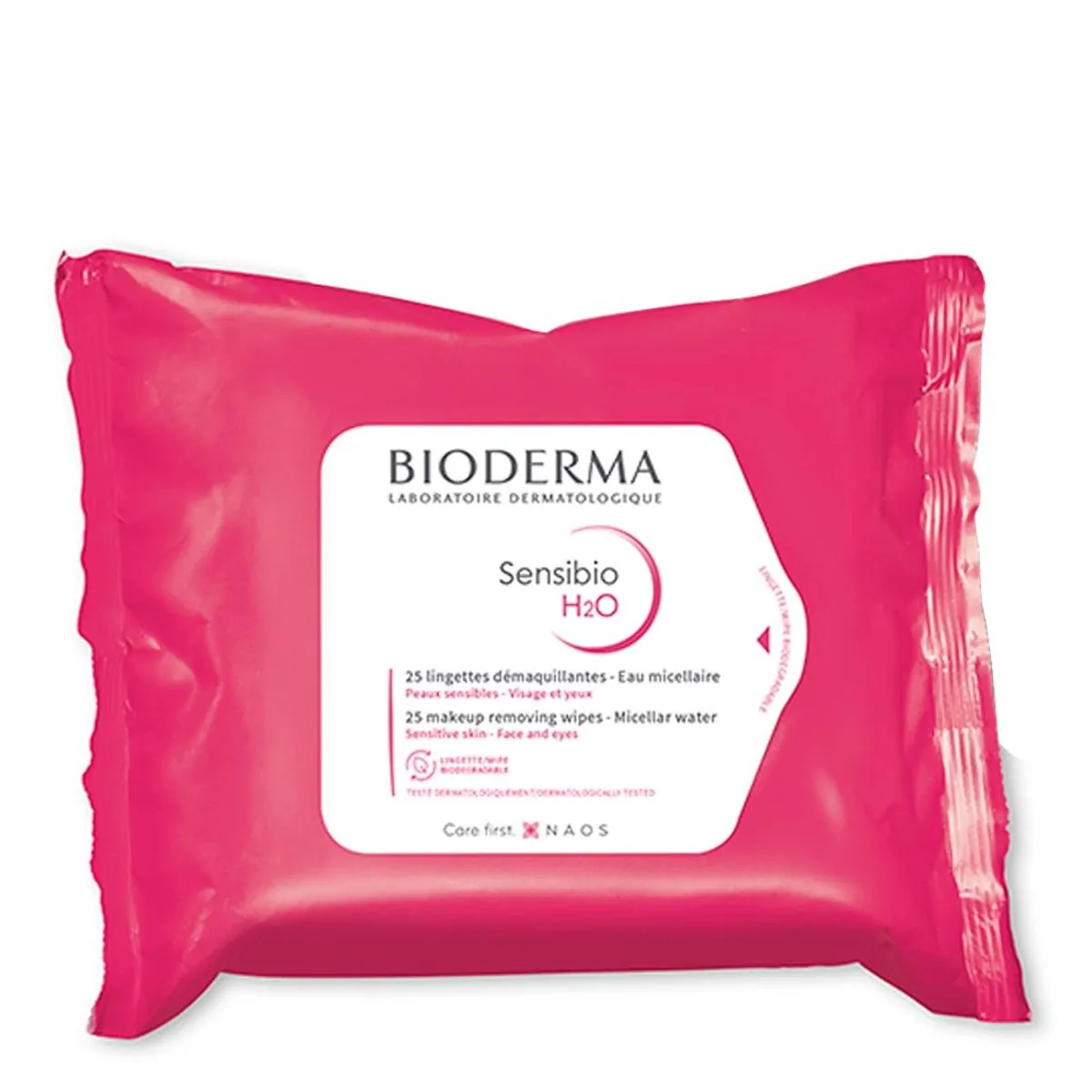 Lenço Umedecido Micelar Bioderma Sensibio H2O Calmante & Hidratante 25 Unidades