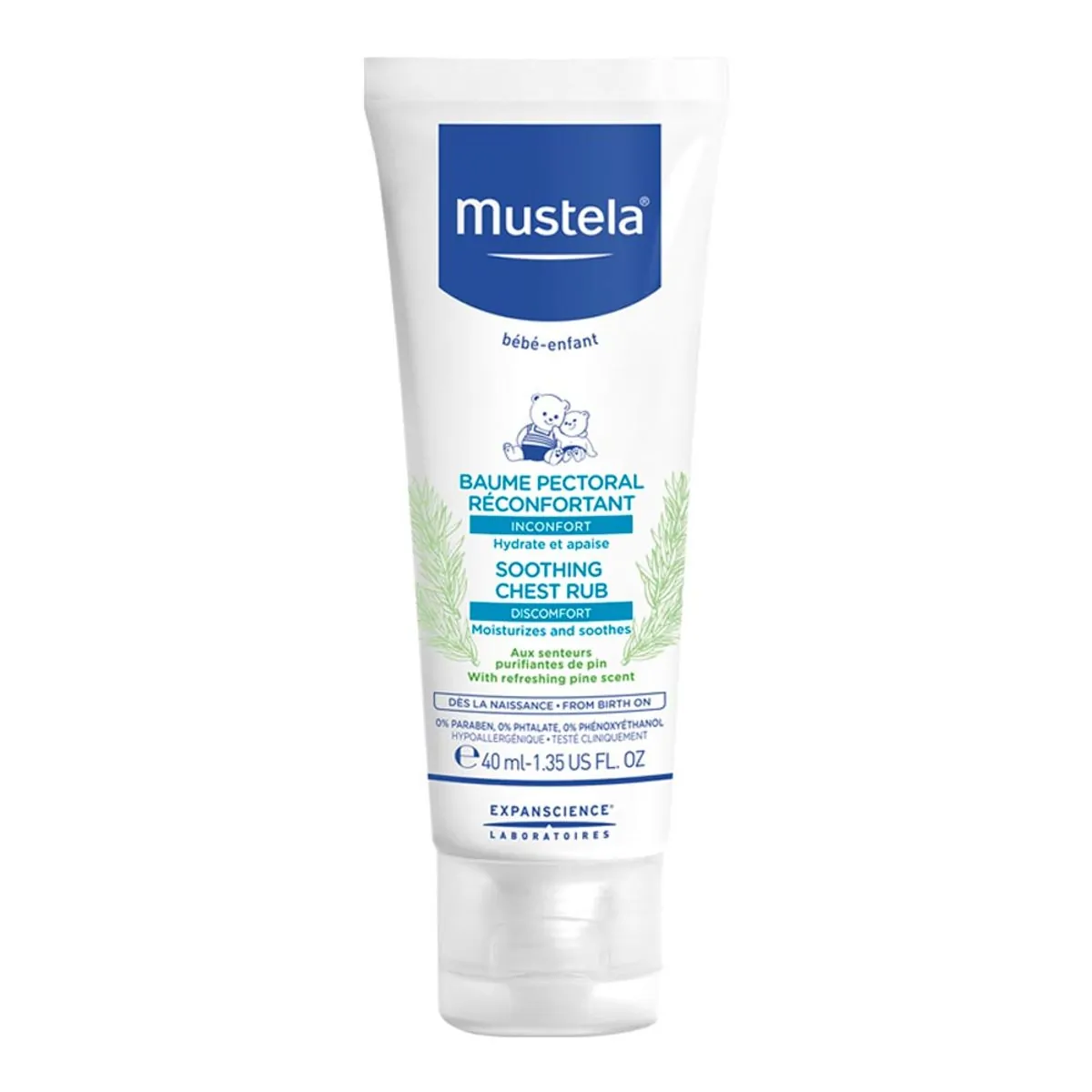 Bálsamo Reconfortante Para Resfriados Mustela Bebê 40ml