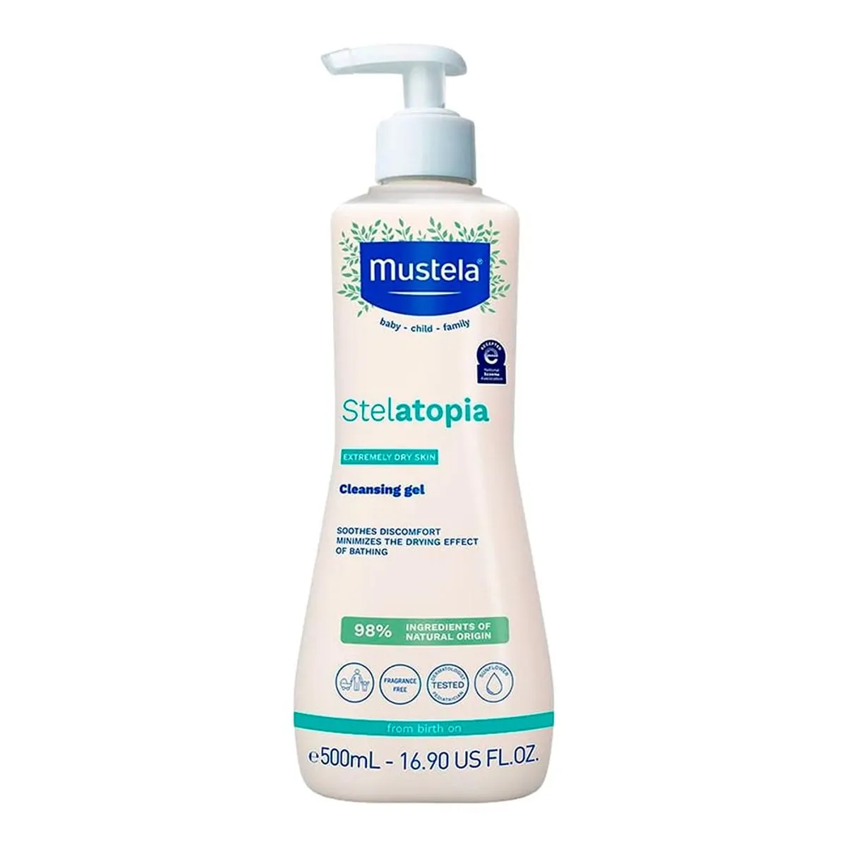 Gel De Limpeza Mustela Stelatopia Sem Perfume 500ml