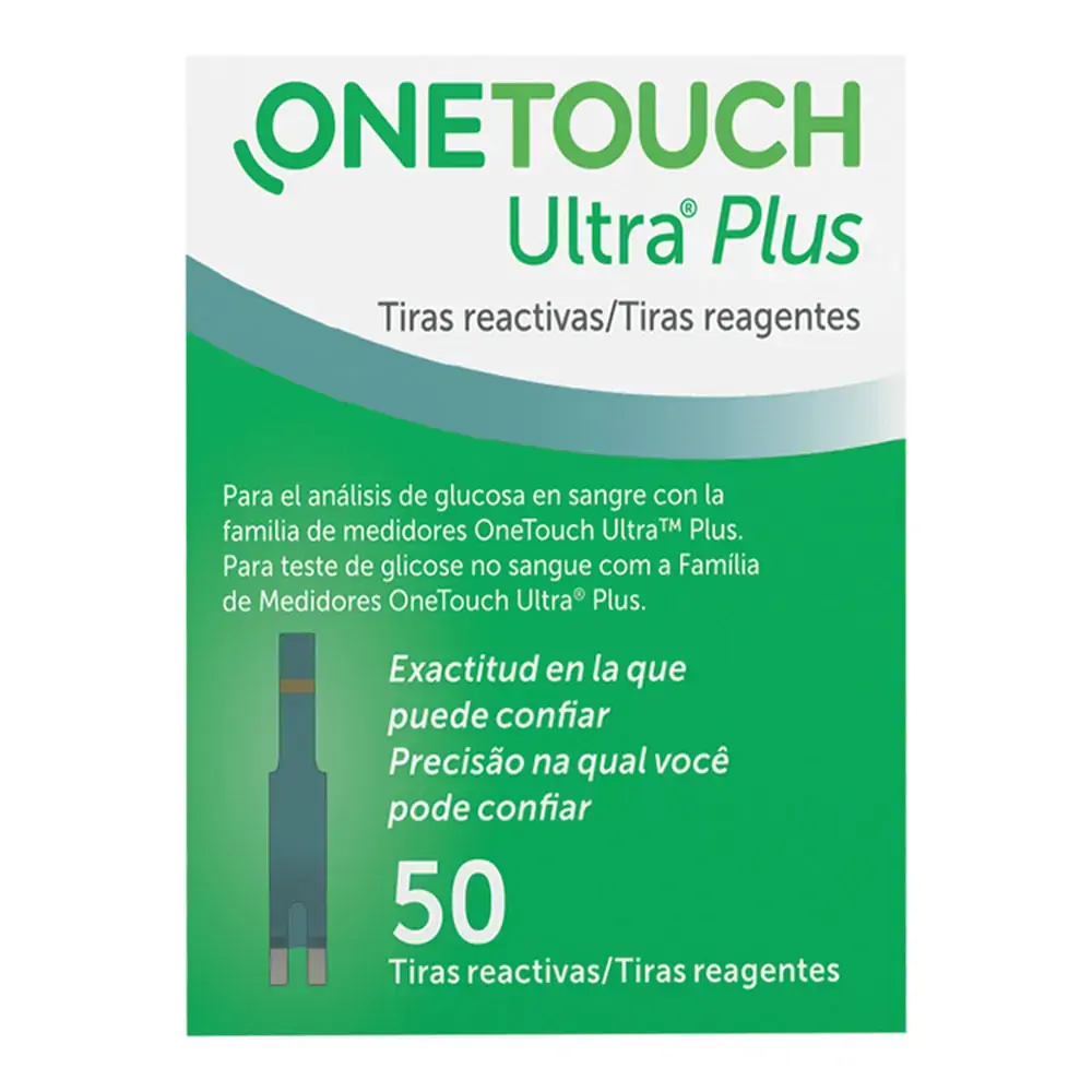 Tiras De Glicemia Onetouch Ultra Plus 50 Unidades