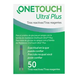 Tiras De Glicemia Onetouch Ultra Plus 50 Unidades