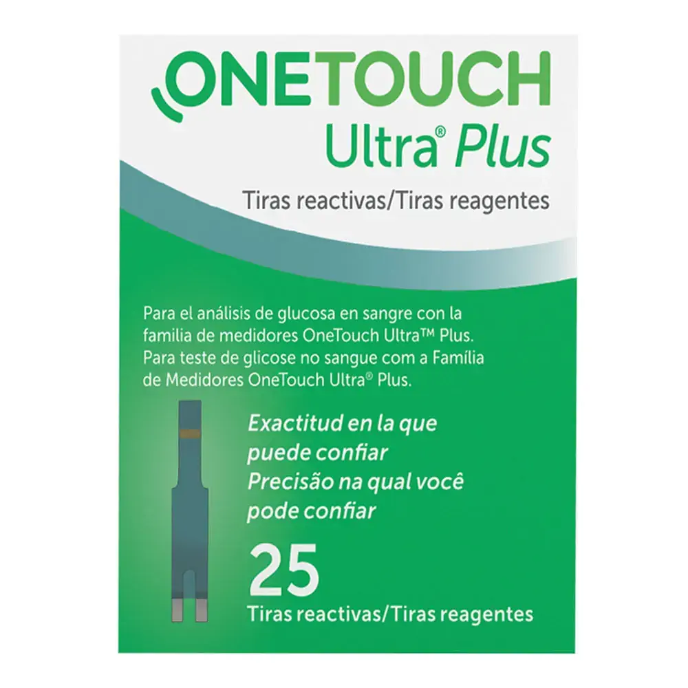 Tiras De Glicemia Onetouch Jultra Plus 25 Unidades