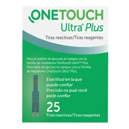 Tiras De Glicemia Onetouch Jultra Plus 25 Unidades