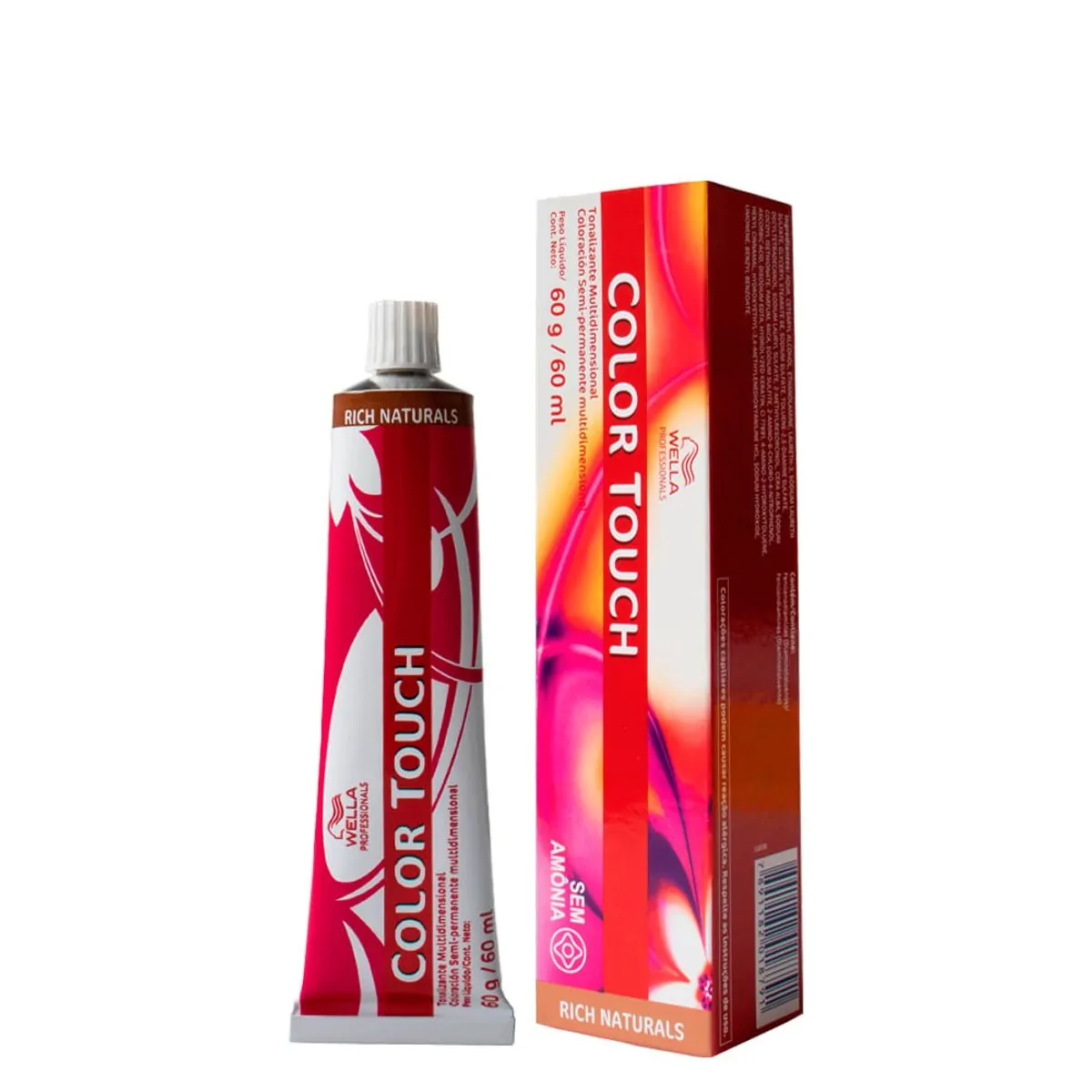 Tonalizante Wella Professionals Color Touch Rich Naturals 8/35 Louro Claro Dourado Cajú 60 g
