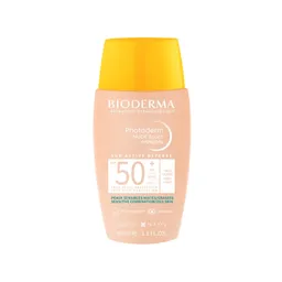 Protetor Solar Facial Bioderma FPS 50+ Photoderm Nude Touch Mineral Cor 1.0 Cobertura Natural e Ilum