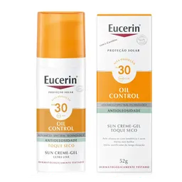 Protetor Solar Facial Eucerin FPS 30 Oil Control Antioleosidade 50ml Creme Gel