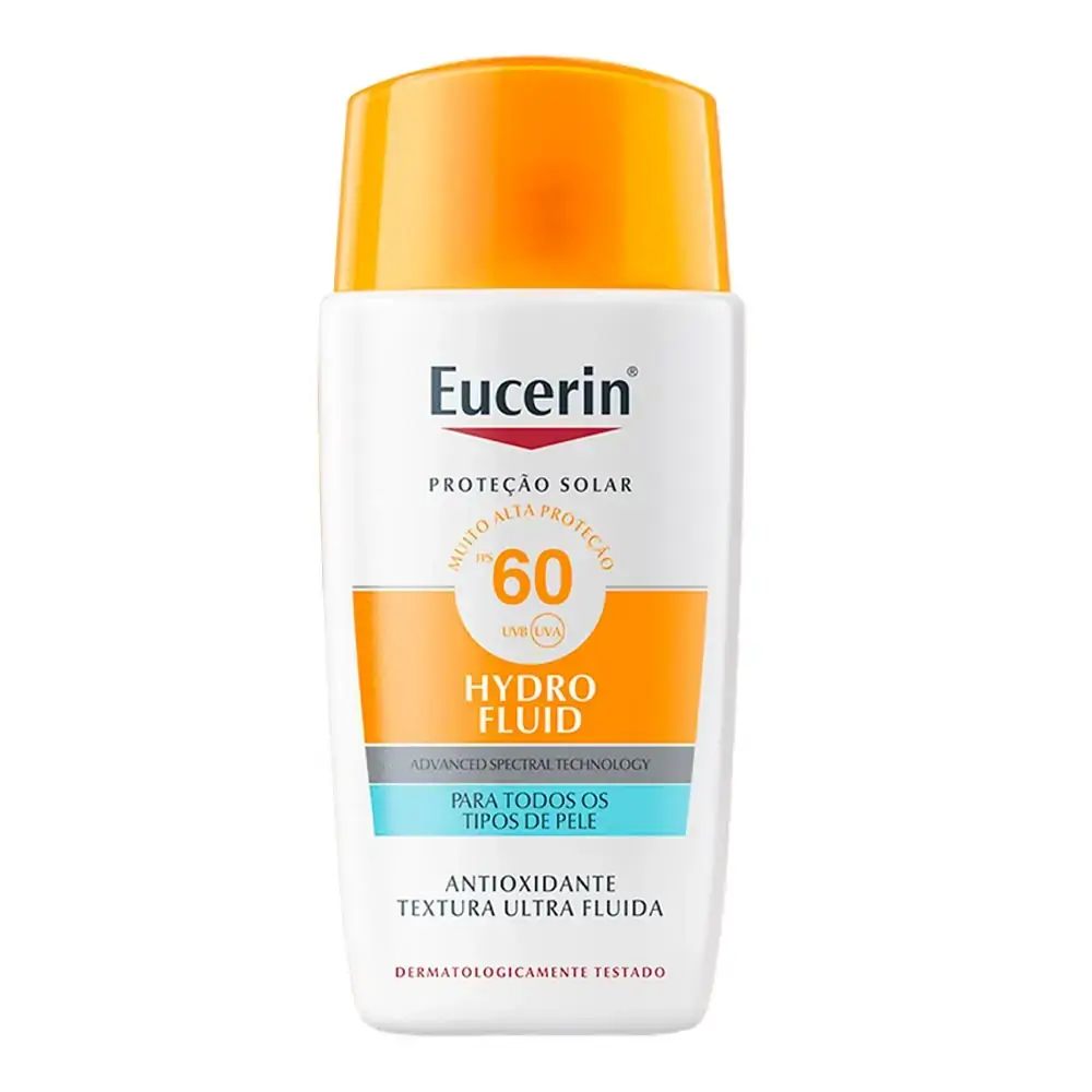 Fluido Facial Eucerin Sun FPS60 Hydro Fluid Ultra Leve 50ml