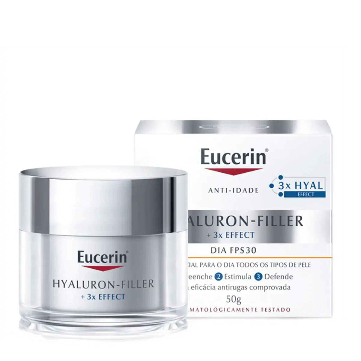 Creme Facial Eucerin Hy-fi 3x Effect Dia FPS 30 Antirrugas 50g