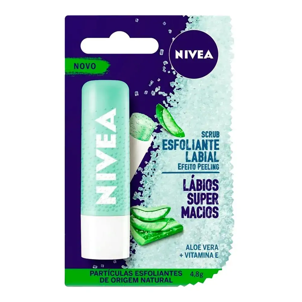 Esfoliante Labial Nívea Scrub Aloe Vera 4,8g