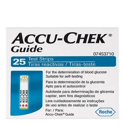 Tiras para Controle de Glicemia Accu-Chek Guide Test Strips 25 Unidades