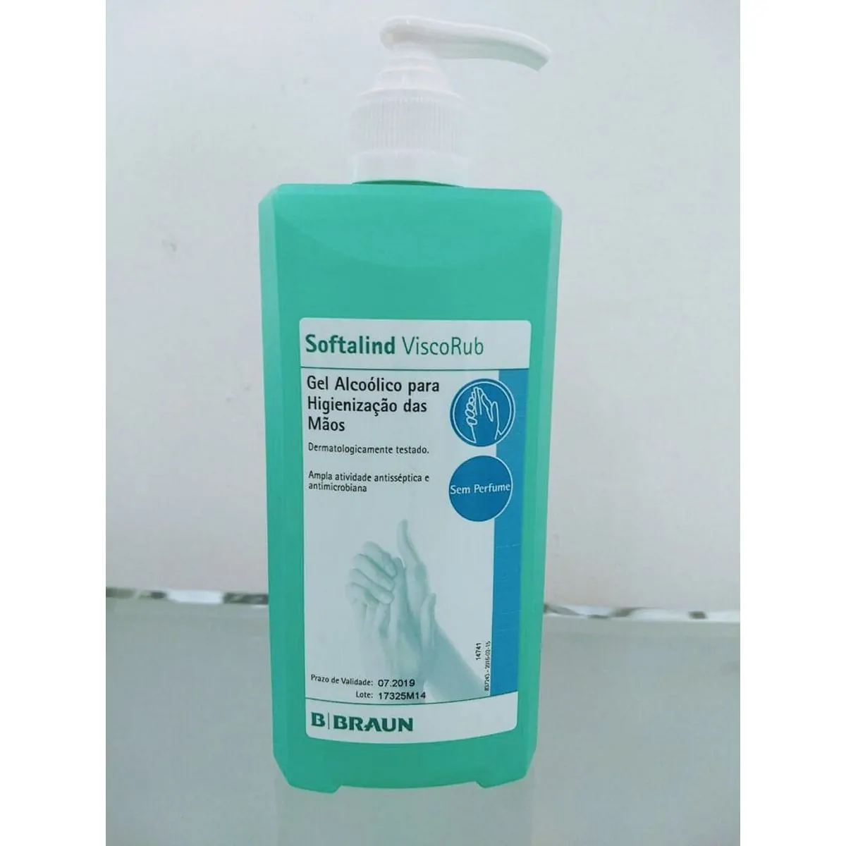 Álcool Gel Softalind ViscoRub 1000ml  - BBraun - Álcool Gel Softalind ViscoRub 1000ml - BBraun