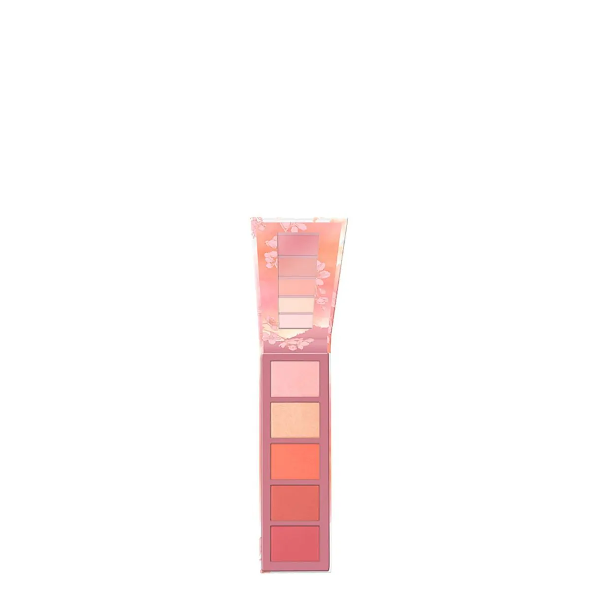 Paleta de Blush e Iluminador em Pó Essence Peachy Blossom 5 Shades