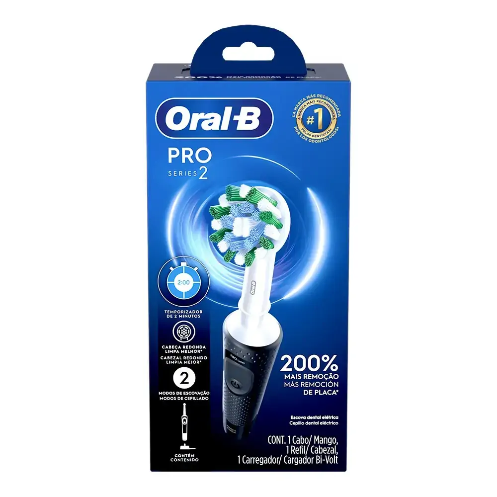 Escova Escova de Dentes Black Pro Series 2 Oral-B