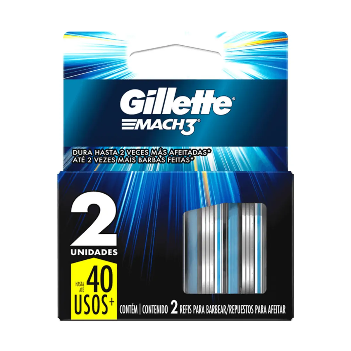 Carga Gillette Mach 3 - 2 Unidades