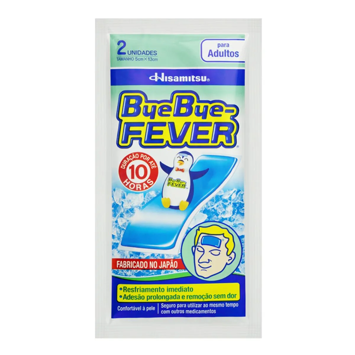Adesivo Para Febre Bye Bye-Fever Hisamitsu 2 Unidades