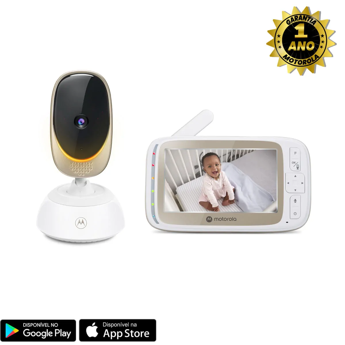 Babá Eletrônica COMFORT VM85 CONNECT LCD 5.0 Wi-Fi Motorola
