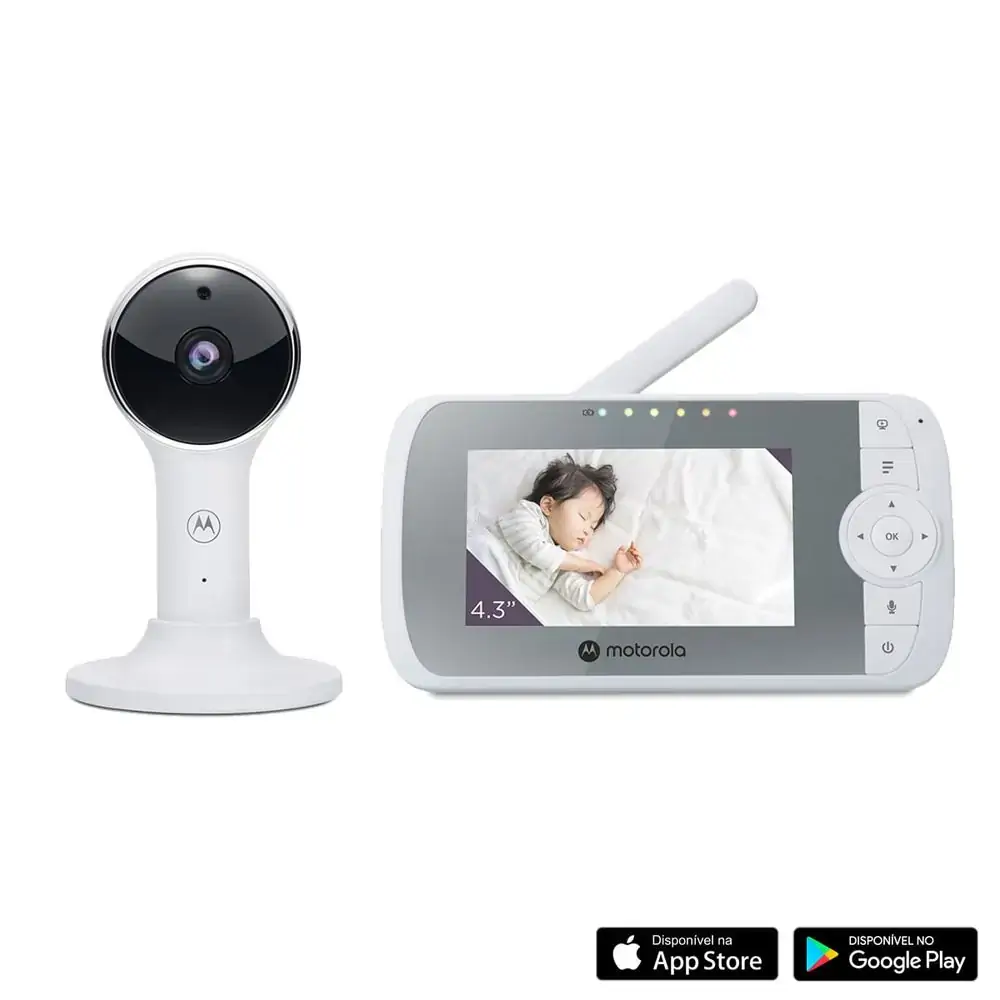 Babá Eletrônica VM64 CONNECT Tela LCD 4.3 Wi-Fi - Motorola