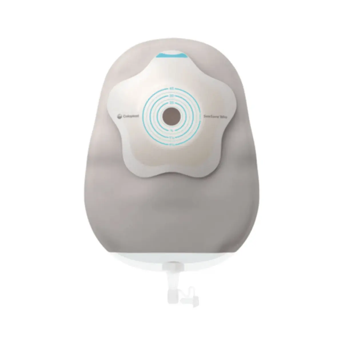 Bolsa Urostomia Sensura MIO Concave Rec 10-40mm Cinza Maxi - 10un - Coloplast 18401 - Caixa - 10 uni