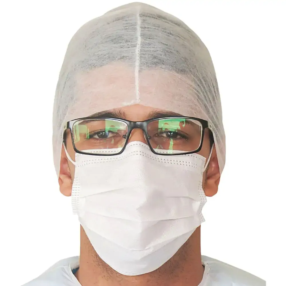 Gorro Descartável em TNT Dejamaro - Gramatura 20 - Branco