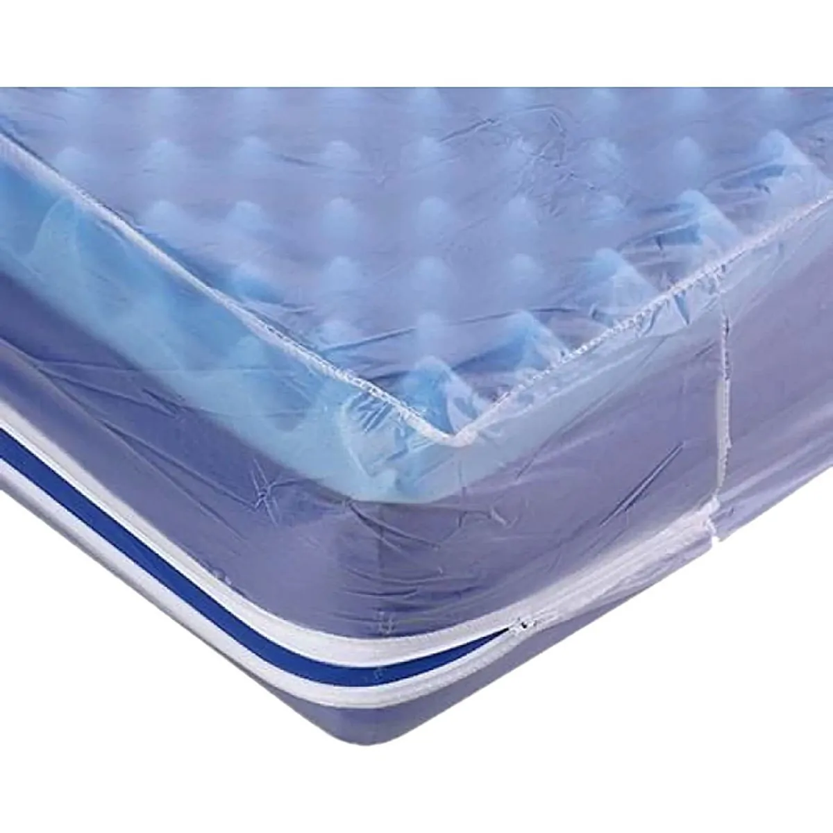 Lençol Pvc Impermeável Com Zíper - Solteiro - Tc Fraldas - 1,90Mx0,90Mx25Cm