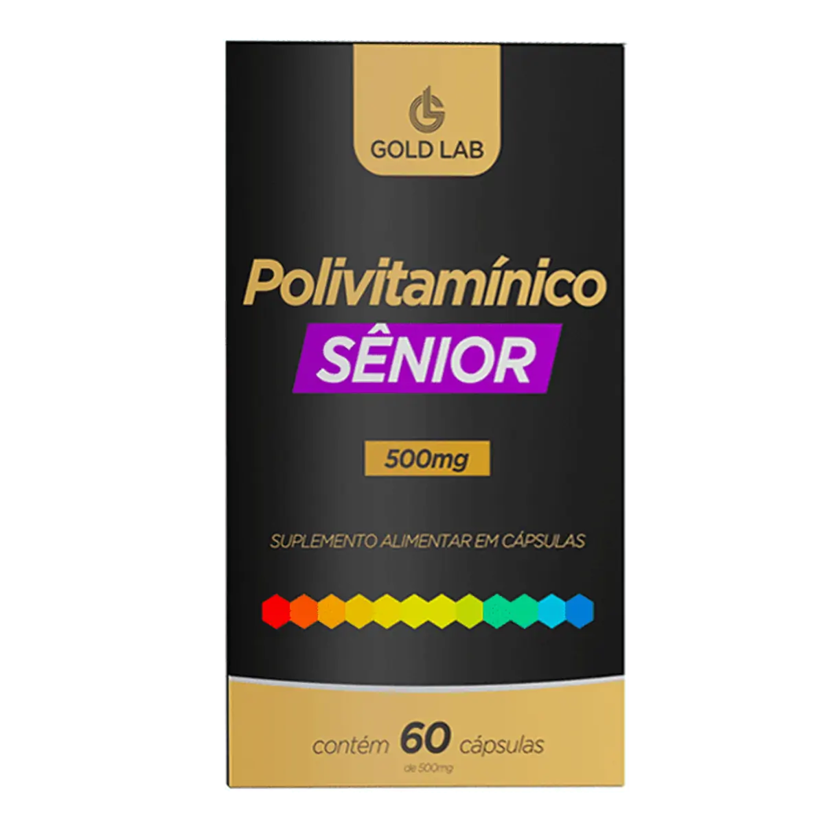 Polivitamínico Sênior C/60 Cápsulas - Gold Lab