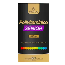 Polivitamínico Sênior C/60 Cápsulas - Gold Lab