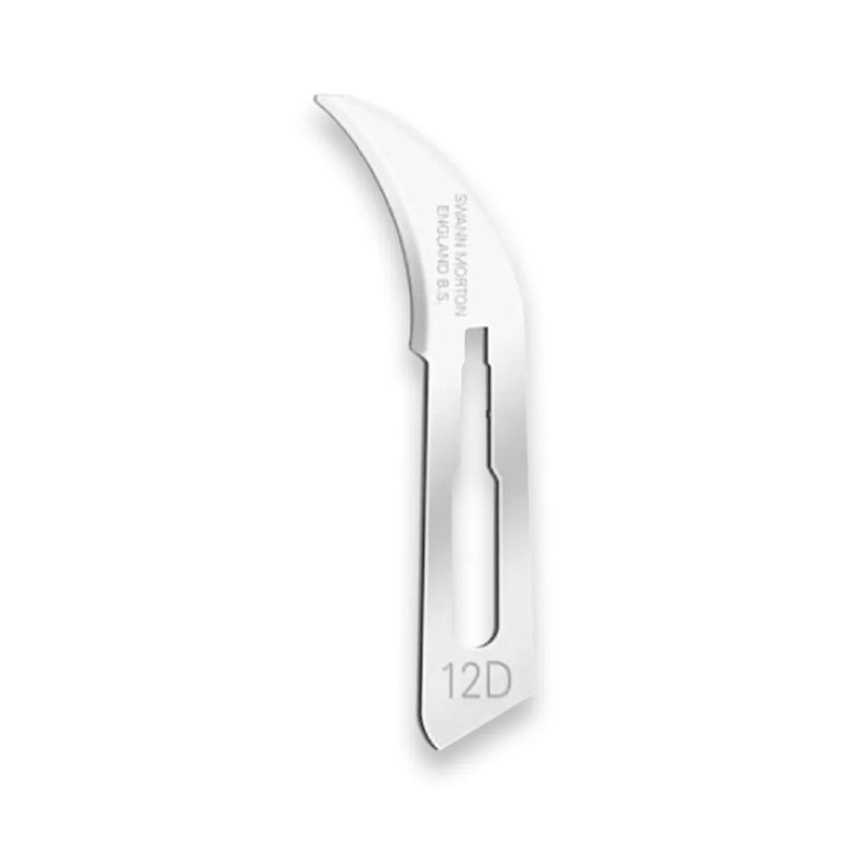 Lâmina De Bisturi Aço Inox Estéril - Swann-Morton - Lâmina de Bisturi N°12D De Aço Inox Estéril Caix